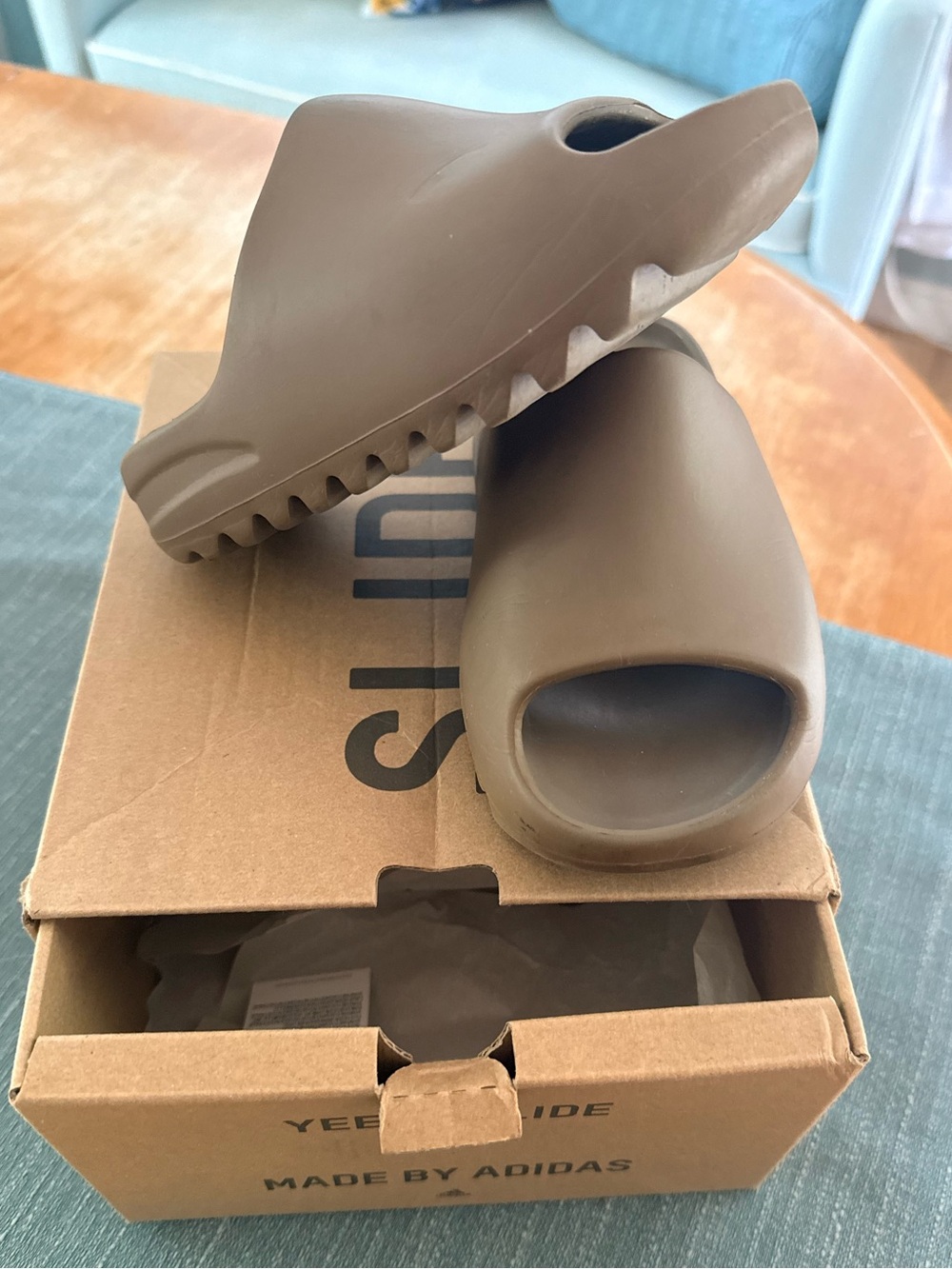 Adidas Yeezy Slide Kids Earth Brown FV9907 Size 13K